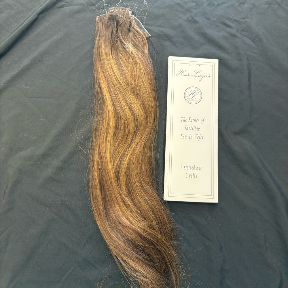 22” weft extension - Dark Bronde